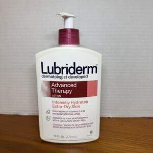 Lubriderm Advanced Therapy Lotion Deeply Hydrates Extra Dry Skin Non-Greasy 16oz